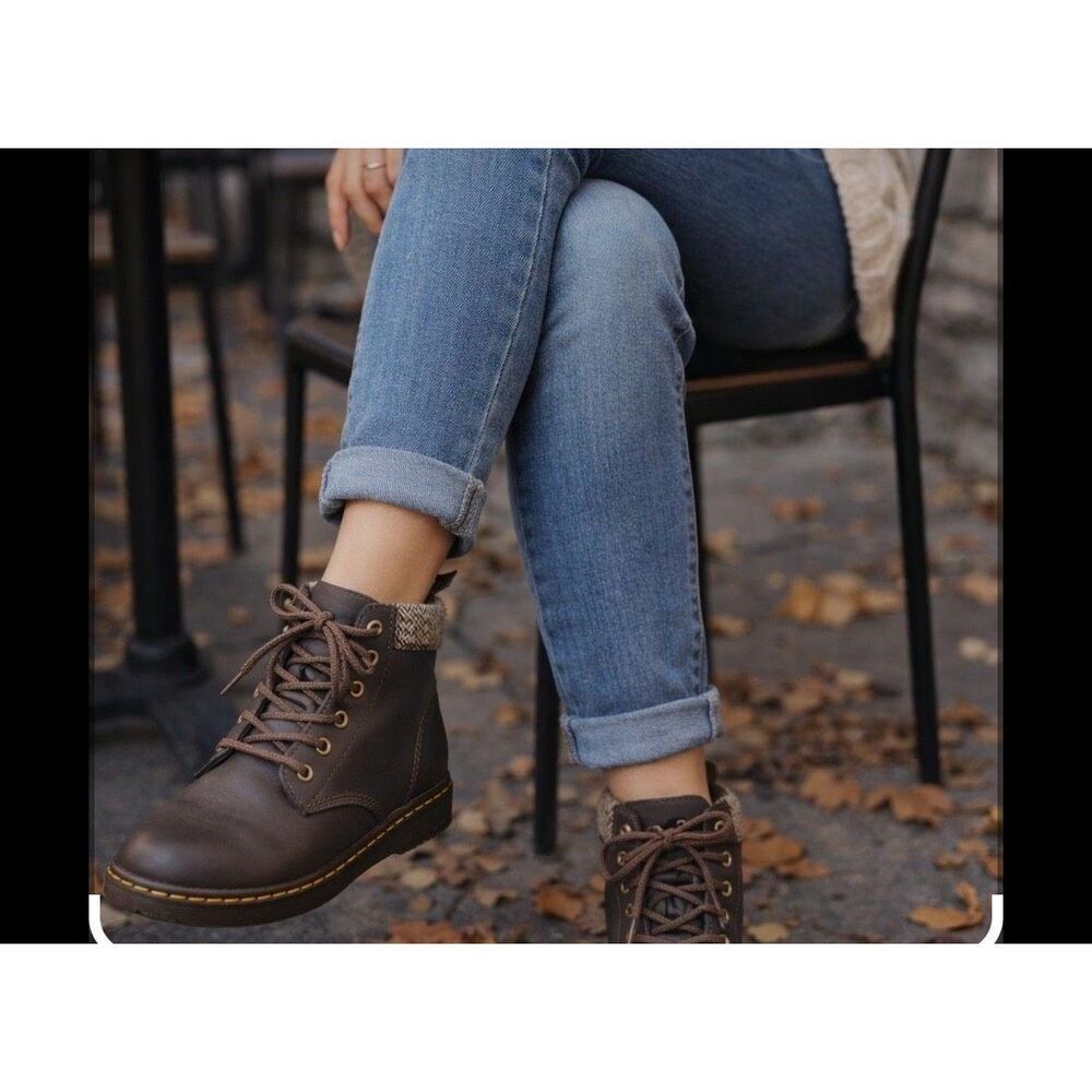 Dr. Martens airware Maelly brown ankle boots 8
